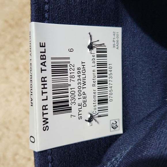 Inc size 0 skinny leg regular pants in blue - Picture 5 of 5